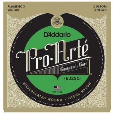 D'Addario EJ25C Pro-Arté Clear Nylon. Flamencogitarren Saiten