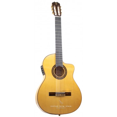 Prudencio Saez 5-CW (57) Elektro Akustik Flamenco-Gitarre