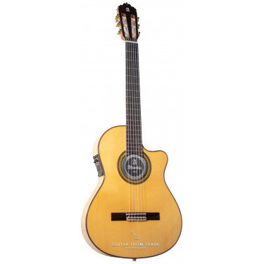 Alhambra 7FCCTE2 Electroacoustic Flamenco Guitar