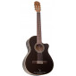 Alhambra Black Satin CW EZ guitare classique électro